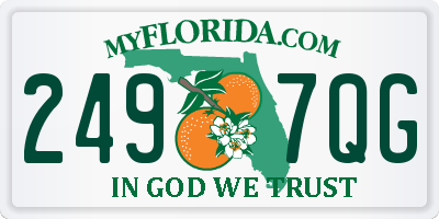 FL license plate 2497QG