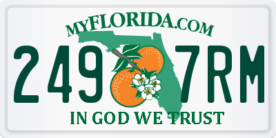 FL license plate 2497RM