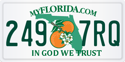 FL license plate 2497RQ