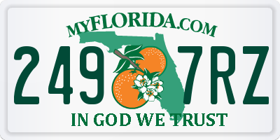 FL license plate 2497RZ