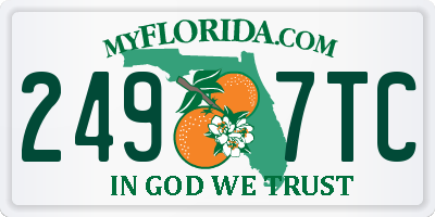 FL license plate 2497TC