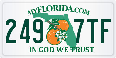 FL license plate 2497TF