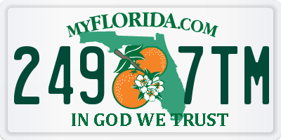 FL license plate 2497TM