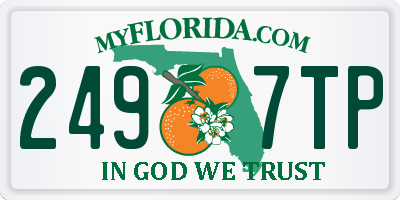 FL license plate 2497TP