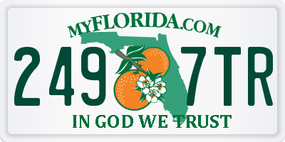 FL license plate 2497TR