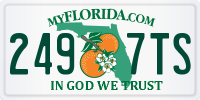 FL license plate 2497TS