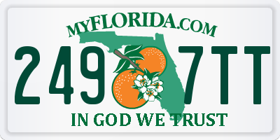 FL license plate 2497TT