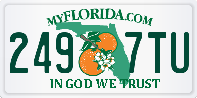FL license plate 2497TU