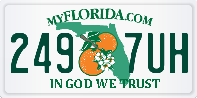 FL license plate 2497UH