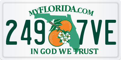 FL license plate 2497VE