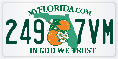 FL license plate 2497VM