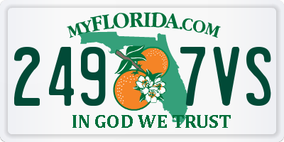 FL license plate 2497VS