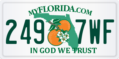 FL license plate 2497WF