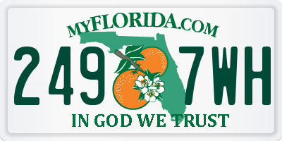 FL license plate 2497WH