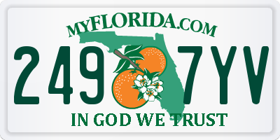 FL license plate 2497YV