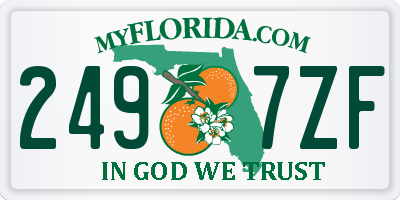 FL license plate 2497ZF