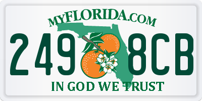 FL license plate 2498CB