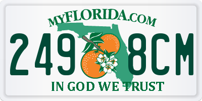 FL license plate 2498CM