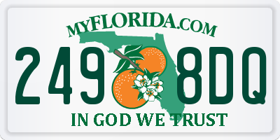 FL license plate 2498DQ