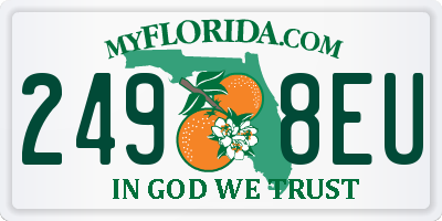 FL license plate 2498EU