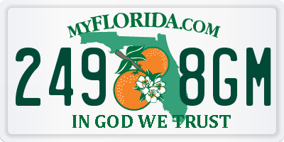 FL license plate 2498GM