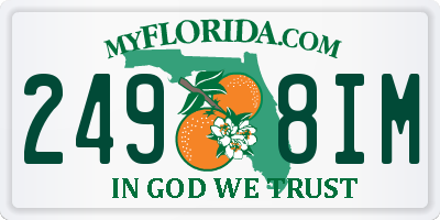 FL license plate 2498IM