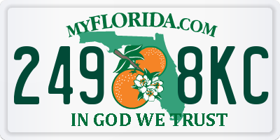 FL license plate 2498KC
