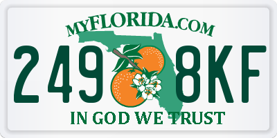 FL license plate 2498KF