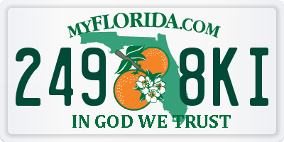 FL license plate 2498KI
