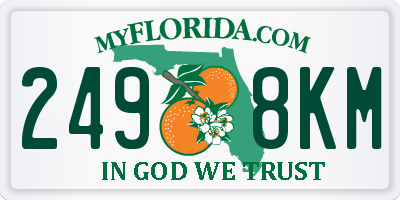 FL license plate 2498KM