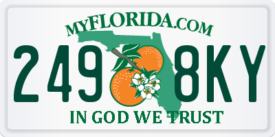 FL license plate 2498KY