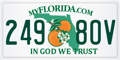 FL license plate 2498OV