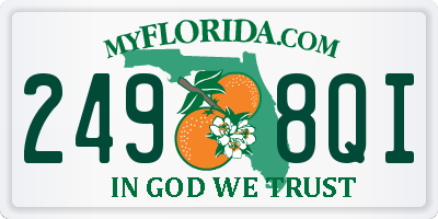 FL license plate 2498QI