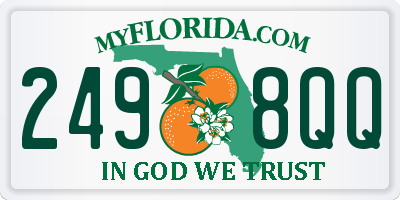 FL license plate 2498QQ