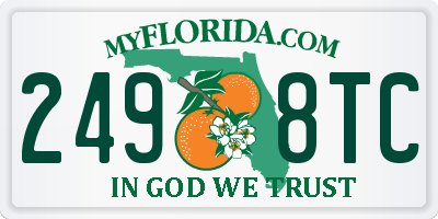 FL license plate 2498TC