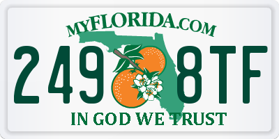 FL license plate 2498TF