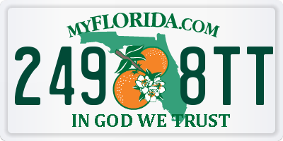 FL license plate 2498TT