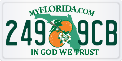 FL license plate 2499CB