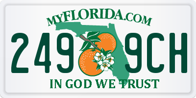 FL license plate 2499CH