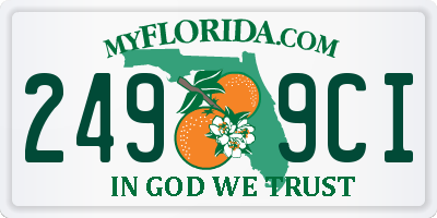 FL license plate 2499CI