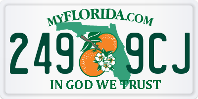 FL license plate 2499CJ