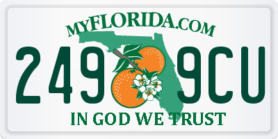 FL license plate 2499CU