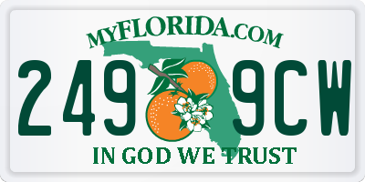 FL license plate 2499CW