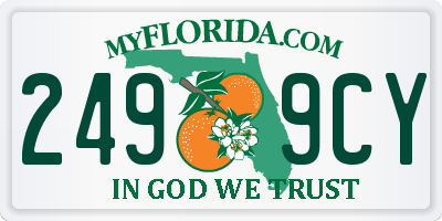 FL license plate 2499CY