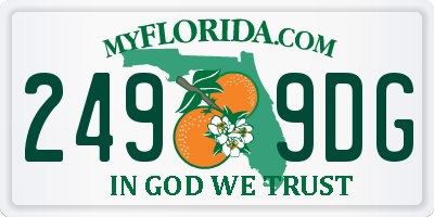 FL license plate 2499DG