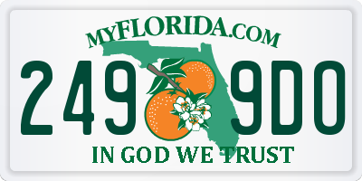FL license plate 2499DO