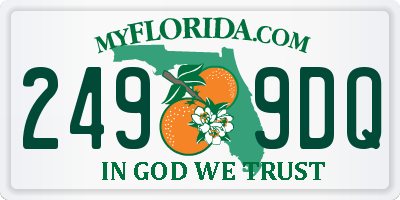 FL license plate 2499DQ