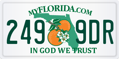 FL license plate 2499DR