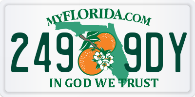 FL license plate 2499DY