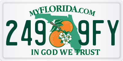 FL license plate 2499FY